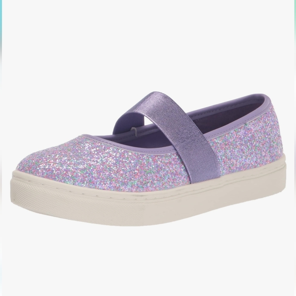 Dolce Vita Girls Smiley Purple Ballet Slipper Sneakers.. Size 4